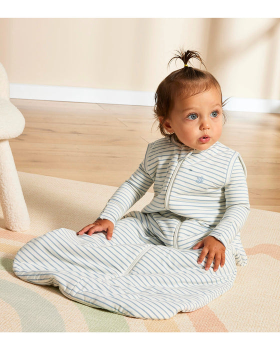 Grow Kindly 1.0 TOG Sleeping Bag - Dusk Blue Stripe