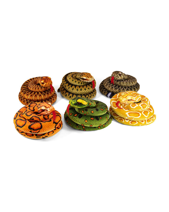 Animal Allsorts Plush Snakes - Assorted
