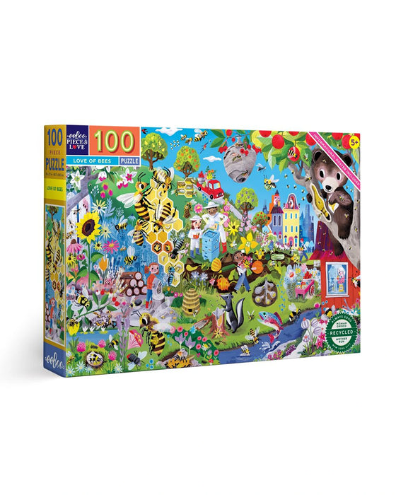eeBoo 100PC Puzzle Love of Bees