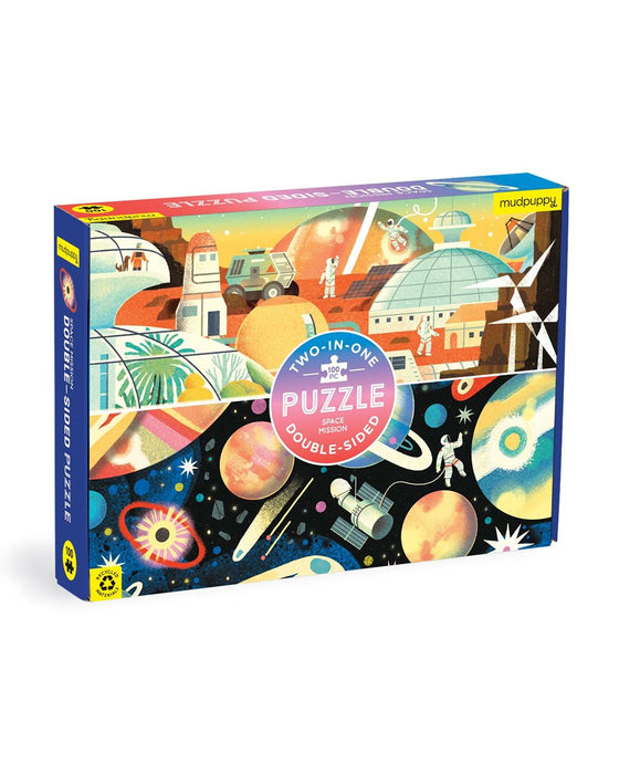 Mudpuppy Double Sided Space 100 Piece