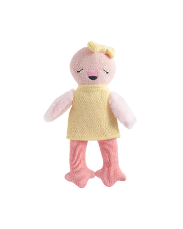 Animal Knitted Toy - Freya the Flamingo