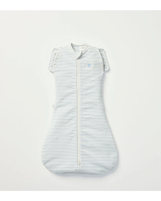 Grow Kindly 1.0 TOG Swaddle Sleeping Bag - Dusk Blue Stripe