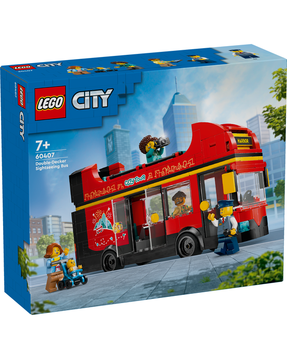 60407 Red Double-Decker Sightseeing Bus