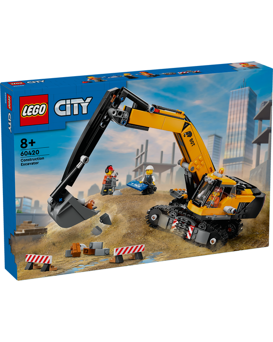 60420 Yellow Construction Excavator