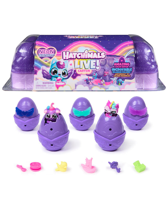 Hatchimals Alive Neon Rainbow Carton