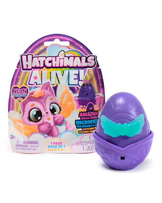 Hatchimals Alive Neon Rainbow - Assorted
