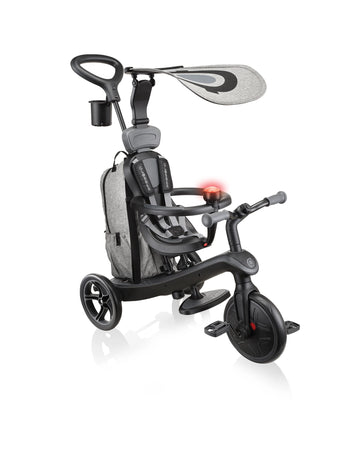 Globber Explorer Trike 4in1 Deluxe Play Black/Grey