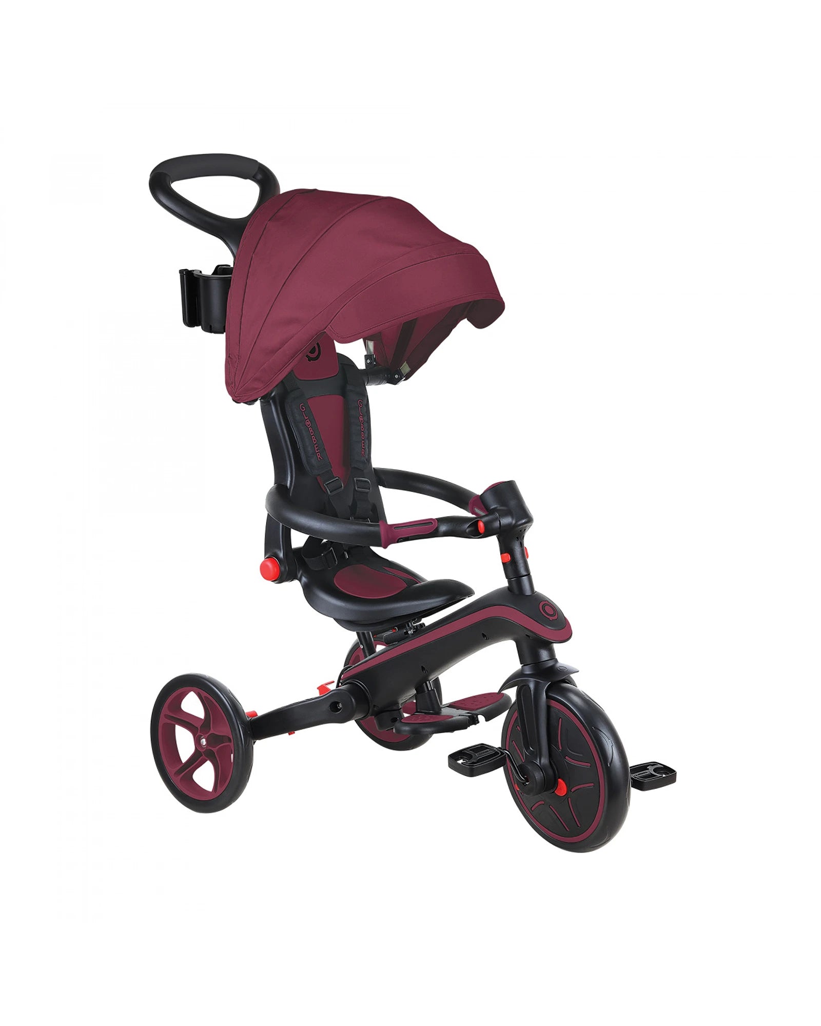 Globber Explorer Trike 4in1 Foldable Burgundy