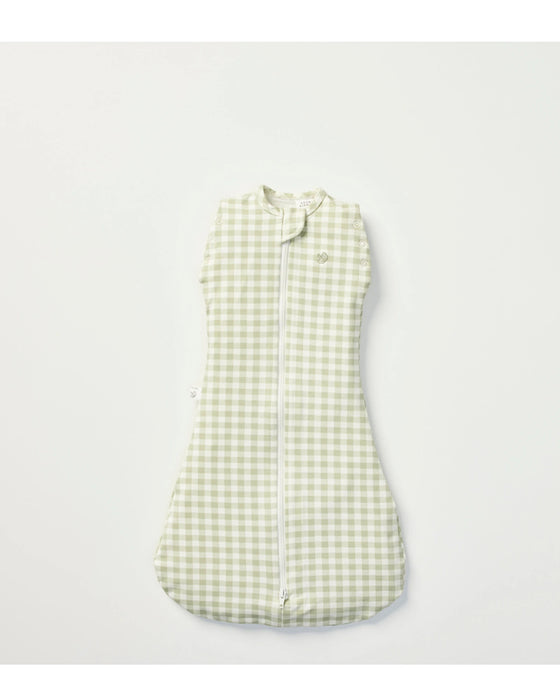 Grow Kindly 1.0 TOG Swaddle Sleeping Bag - Gumleaf Gingham