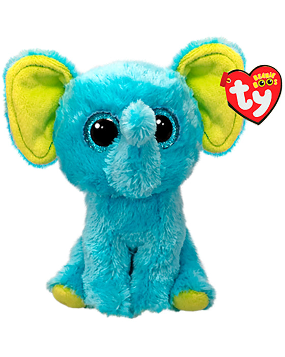 TY Small Trunkles Blue Elephant