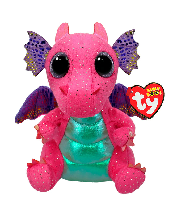 TY Small Spitfire Pink Dragon