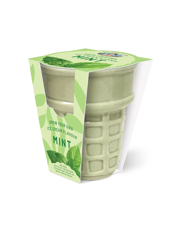 Ice Cream Cone Grow Kit Spearmint - Green