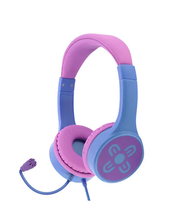 Moki ChatZone Headphones + Boom Microphone - Pink / Purple