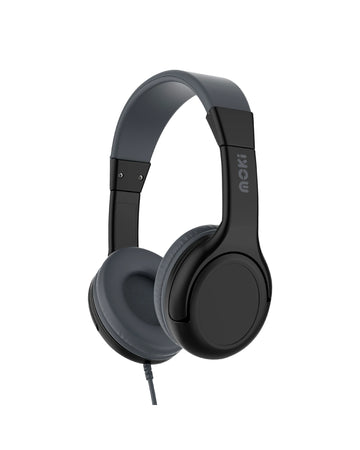 Moki Volume Limited Kids Headphones - Black/Grey