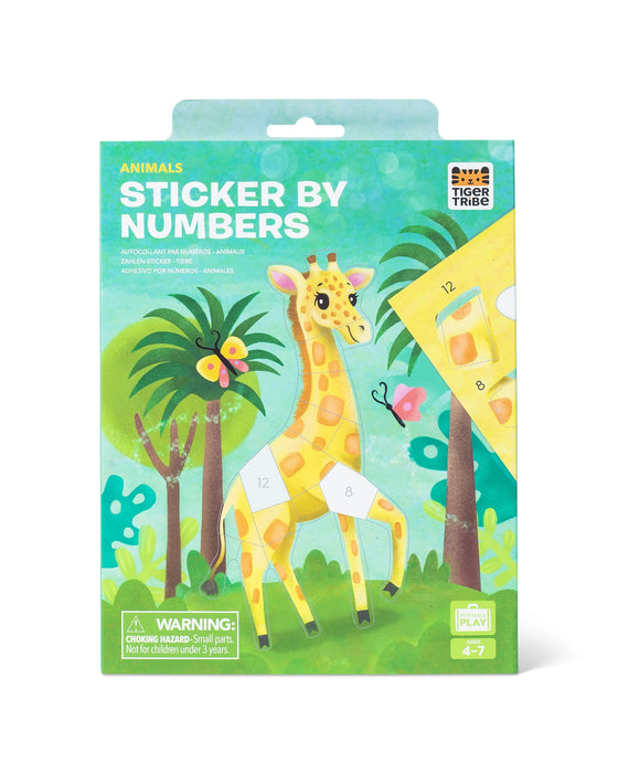 Tiger Tribe Sticker By Numbers - Animals