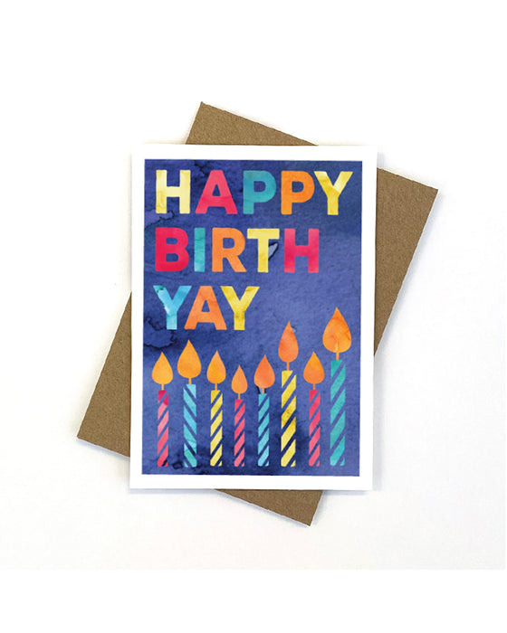 Candlebark Watercolour Yay Card