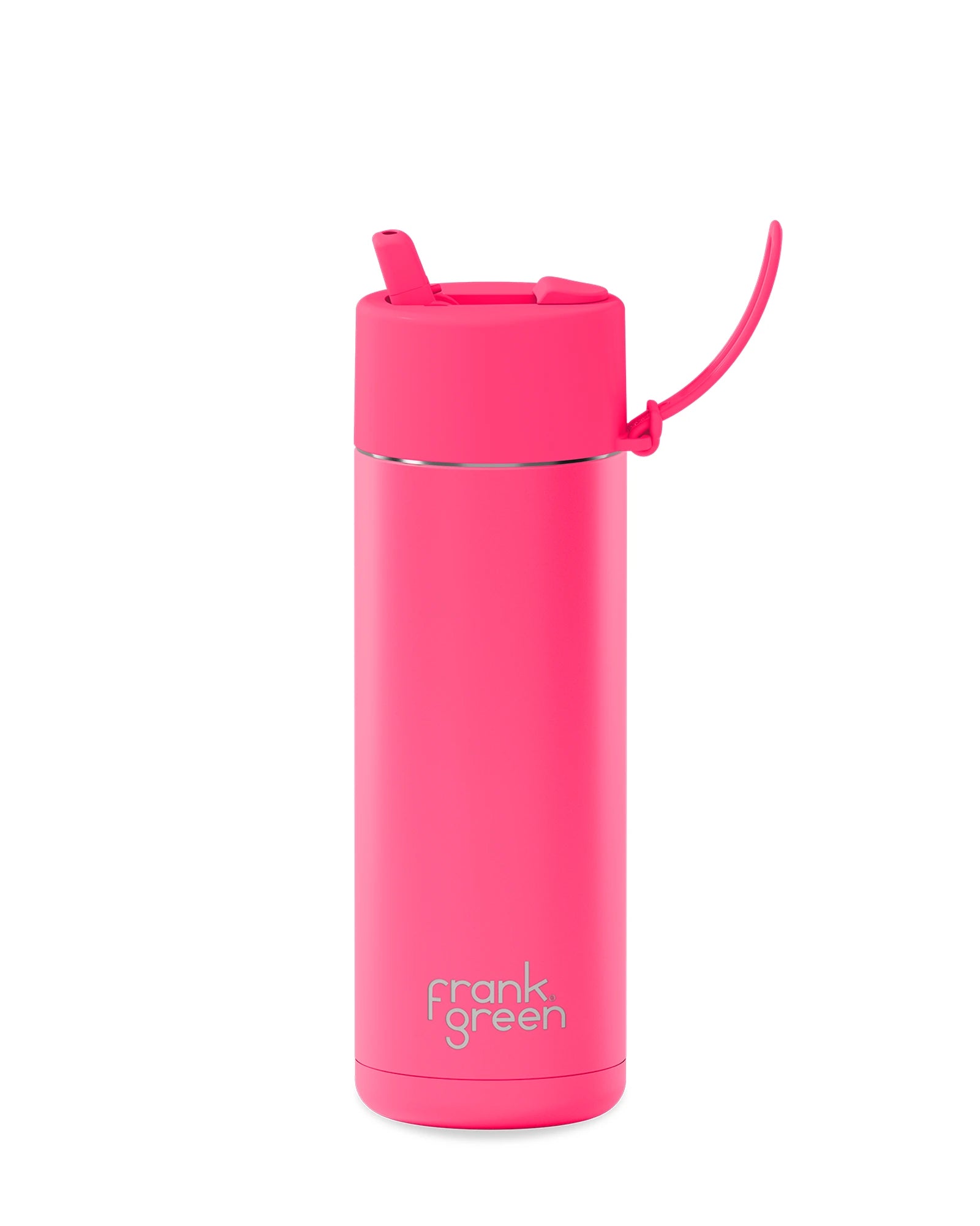 frank green 595ml Reusable Bottle Flip Lid Neon Pink