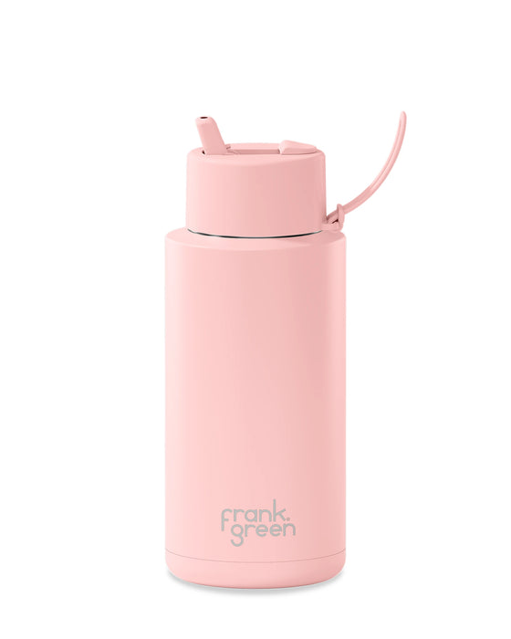frank green 1L Reusable Bottle Flip Lid Blushed