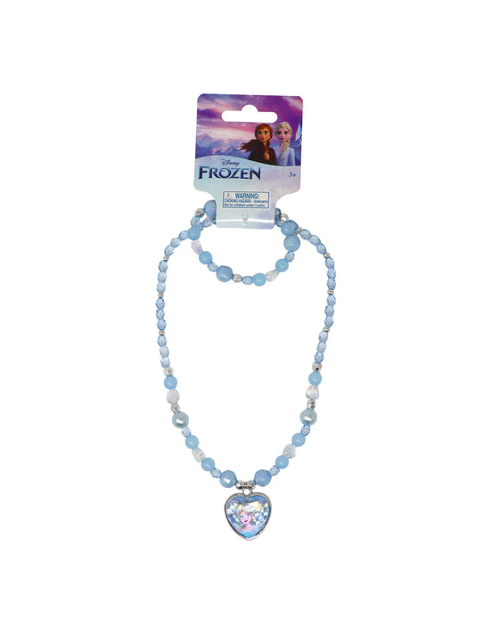 Pink Poppy Disney Frozen Elsa Necklace & Bracelet Set