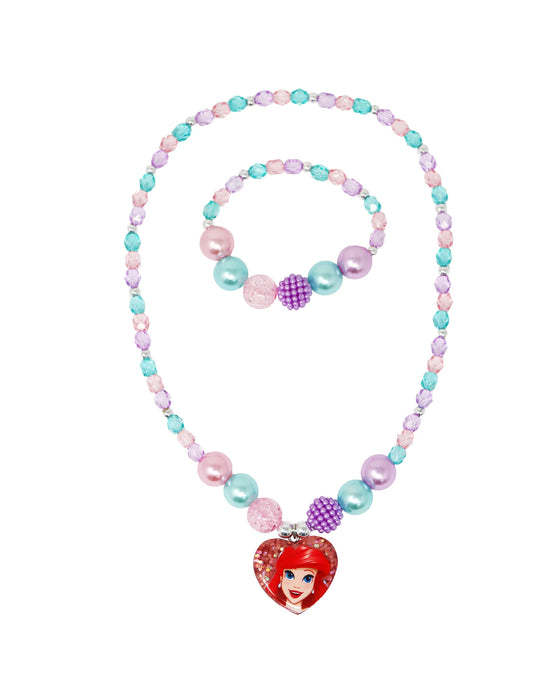 Pink Poppy Disney Princess Ariel Necklace & Bracelet Set