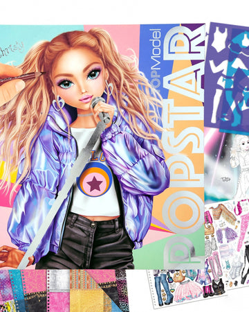 Topmodel Colour Book Popstar