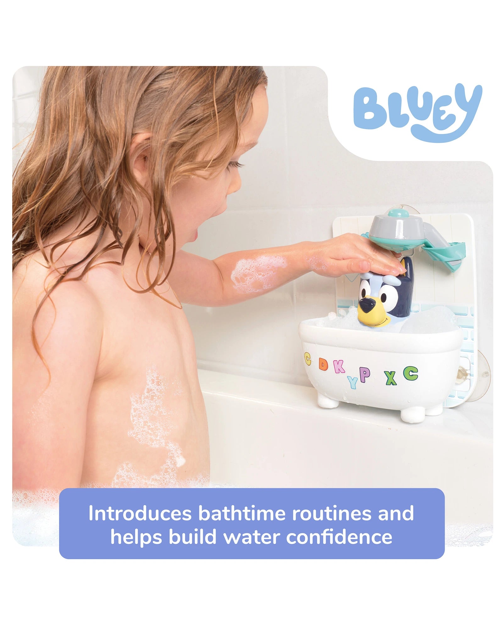 Shower & Scrub Bluey bath toy