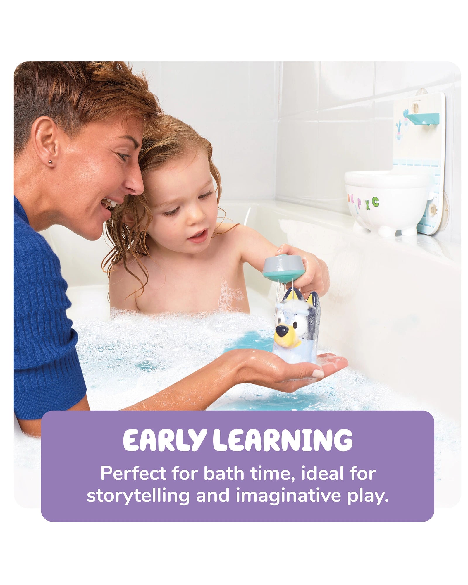 Shower & Scrub Bluey bath toy