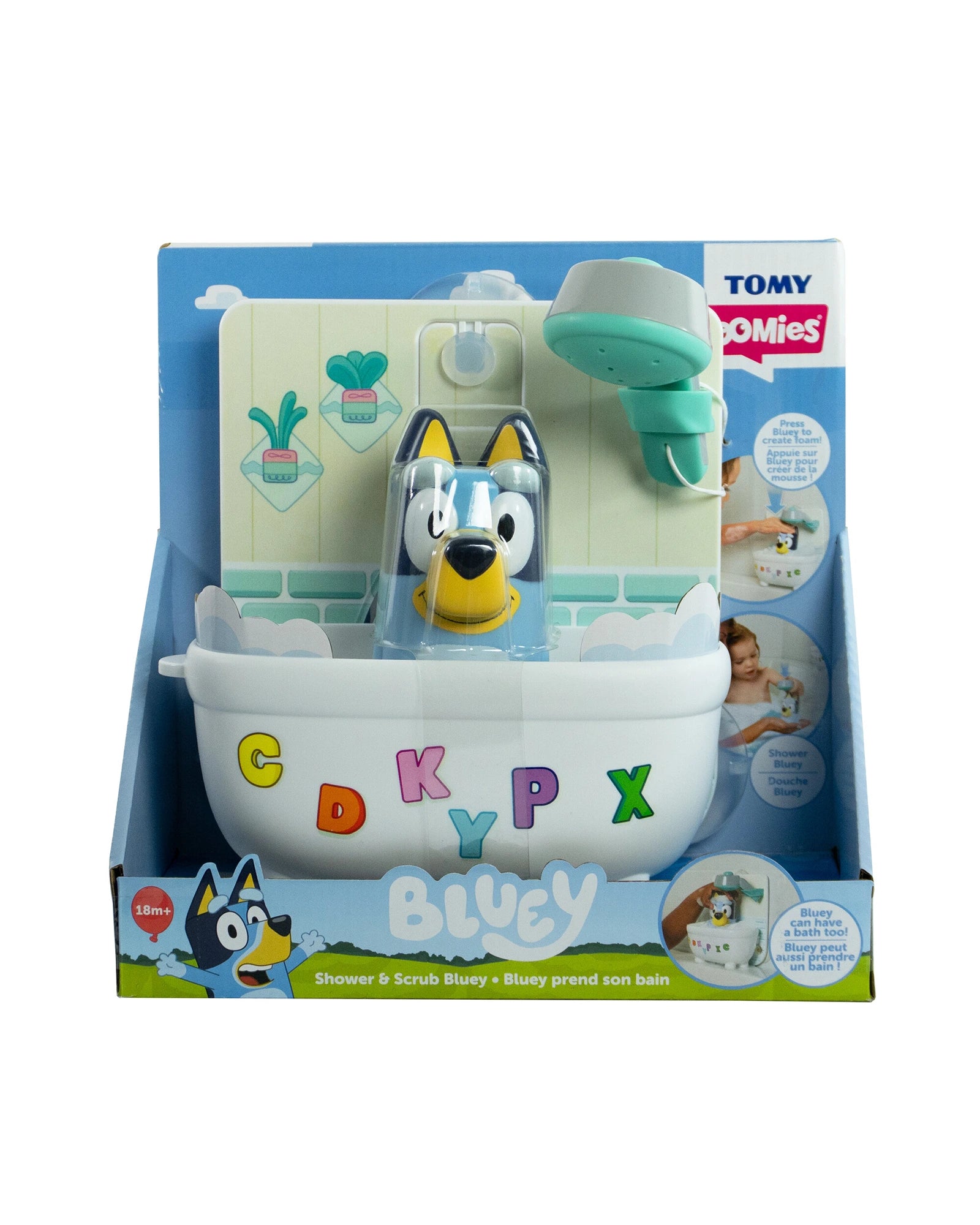 Shower & Scrub Bluey bath toy