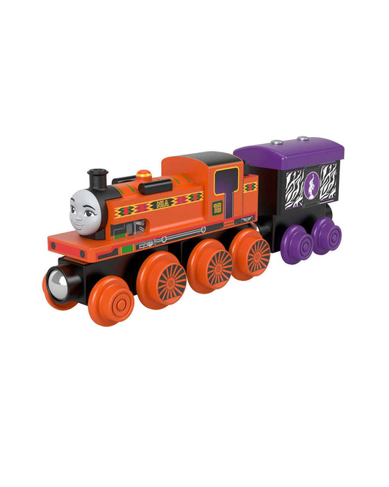 Fisher Price Thomas and Friends Wooden Railway Nia Engine And Cargo Car