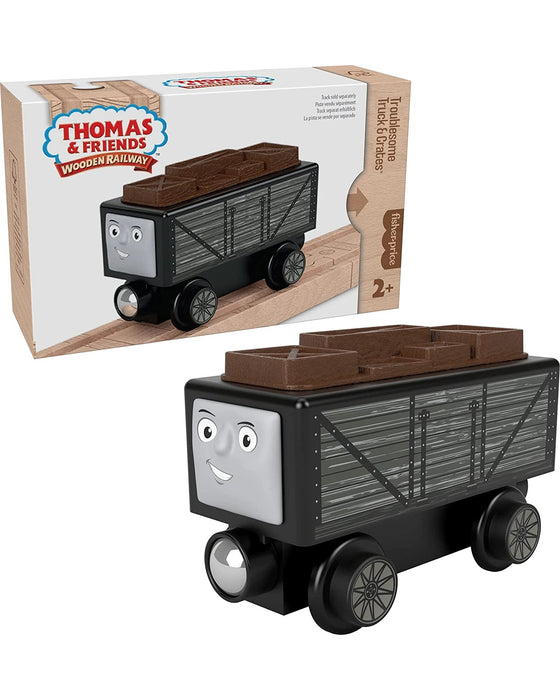 Fisher Price Thomas and Friends Wooden Railway Troublesome Truck and Crates