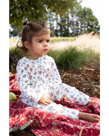 Homegrown Pink Eucalypt Rib Growsuit