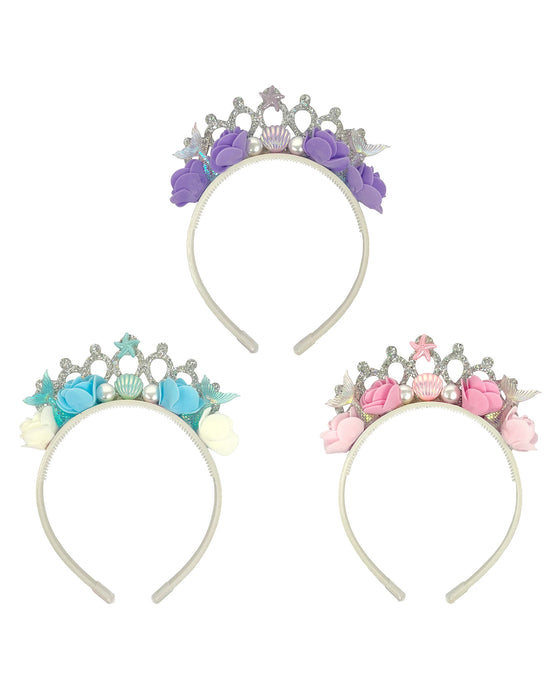 Pink Poppy Mermaid Tail Headband - Assorted