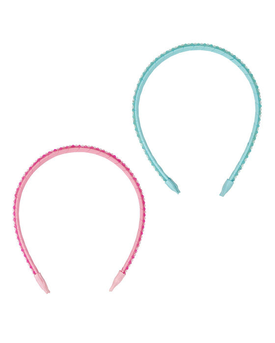 Pink Poppy Pearl Rhinestone Headband - Assorted