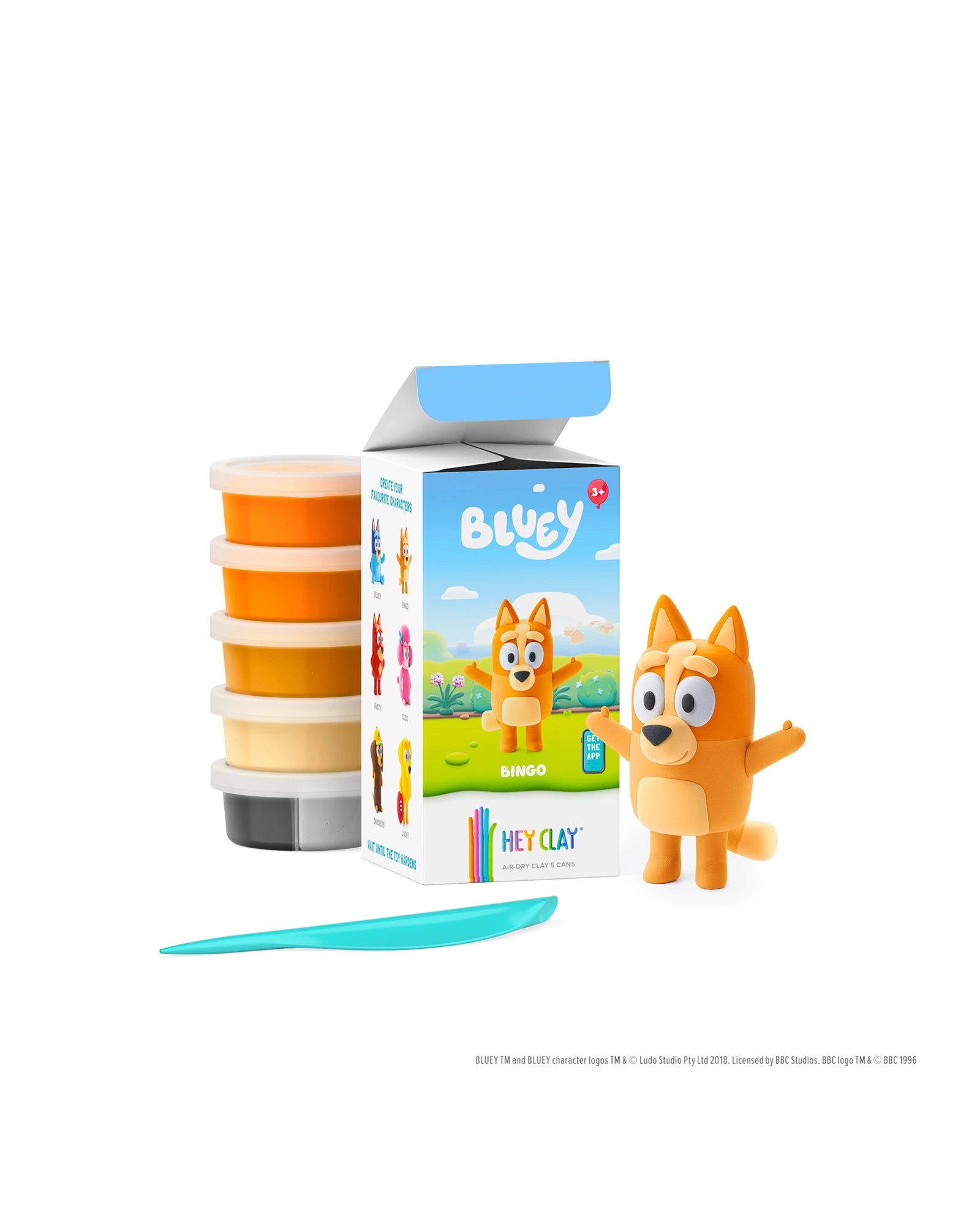 Hey Clay Bluey & Bingo Single Character - Assorted