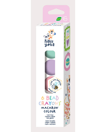 Haku Yoka 6 Bead Crayons Macaron