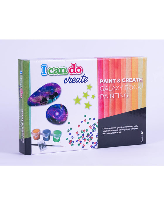 Icando Galaxy Rock Painting
