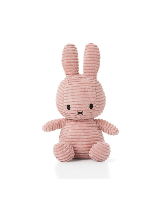 Miffy Sitting Corduroy Pink 23cm