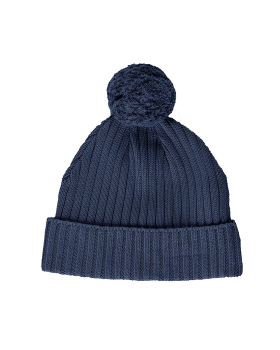 Kynd Baby Chunky Rib Knit Beanie - Navy