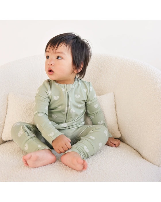 Kynd Baby Day Or Night Onesie - Sage Over The Rainbow