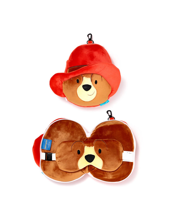 Relaxeazzz Paddington Shaped Travel Pillow & Eye Mask