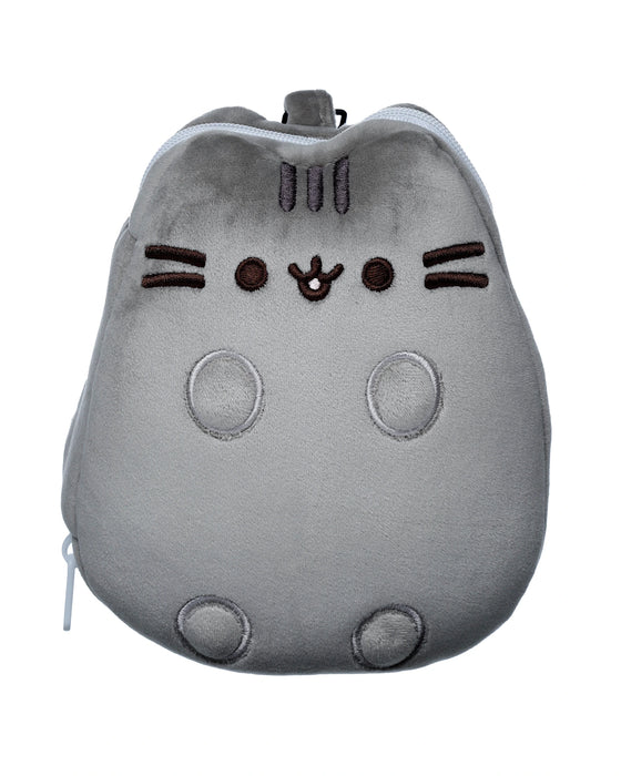 Relaxeazzz Pusheen Shaped Plush Travel Pillow & Eye Mask