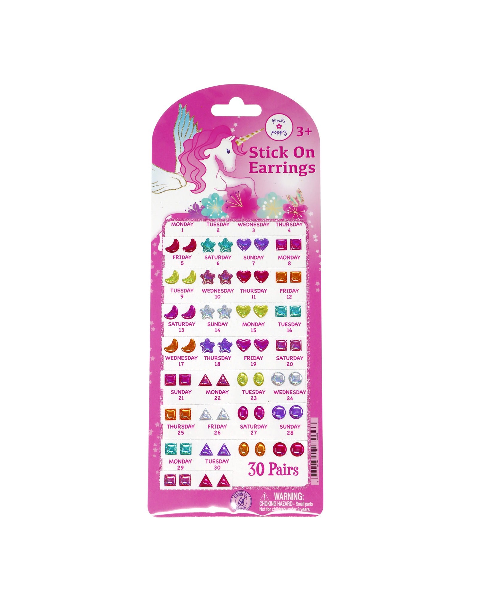 Pink Poppy 30 Pairs Dreamy Unicorn Stick On Earrings – Kidstuff