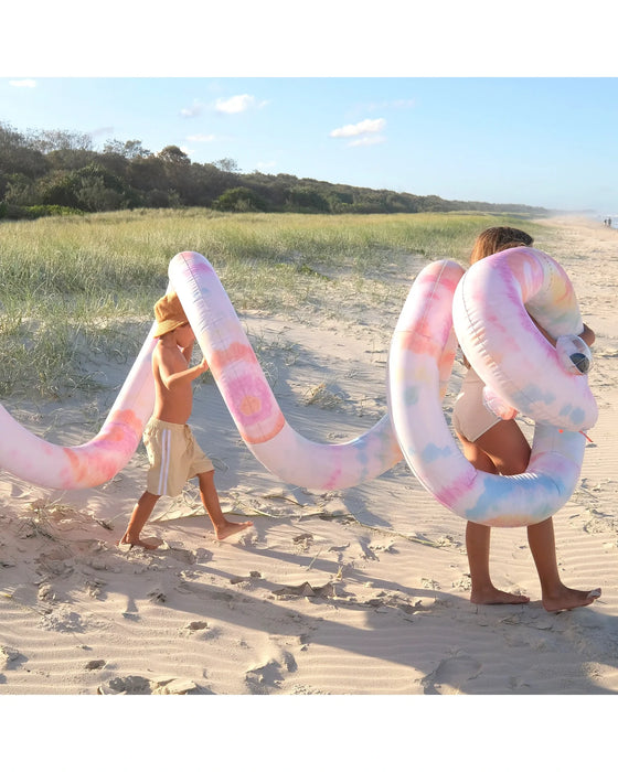 Sunnylife Giant Inflatable Noodle Snake Tie Dye Multi
