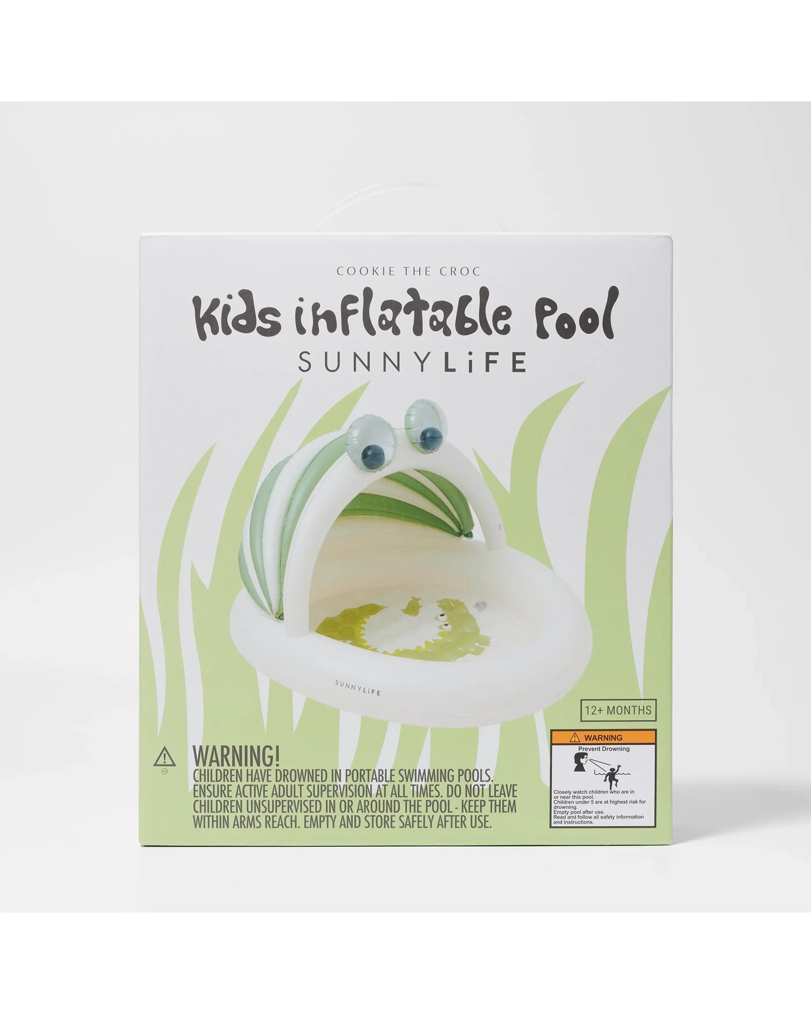 Sunnylife Kids Inflatable Pool Cookie the Croc Khaki