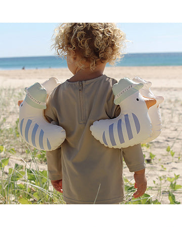 Sunnylife Kids Inflatable Arm Bands Sammy the Seagull Blue Stripe