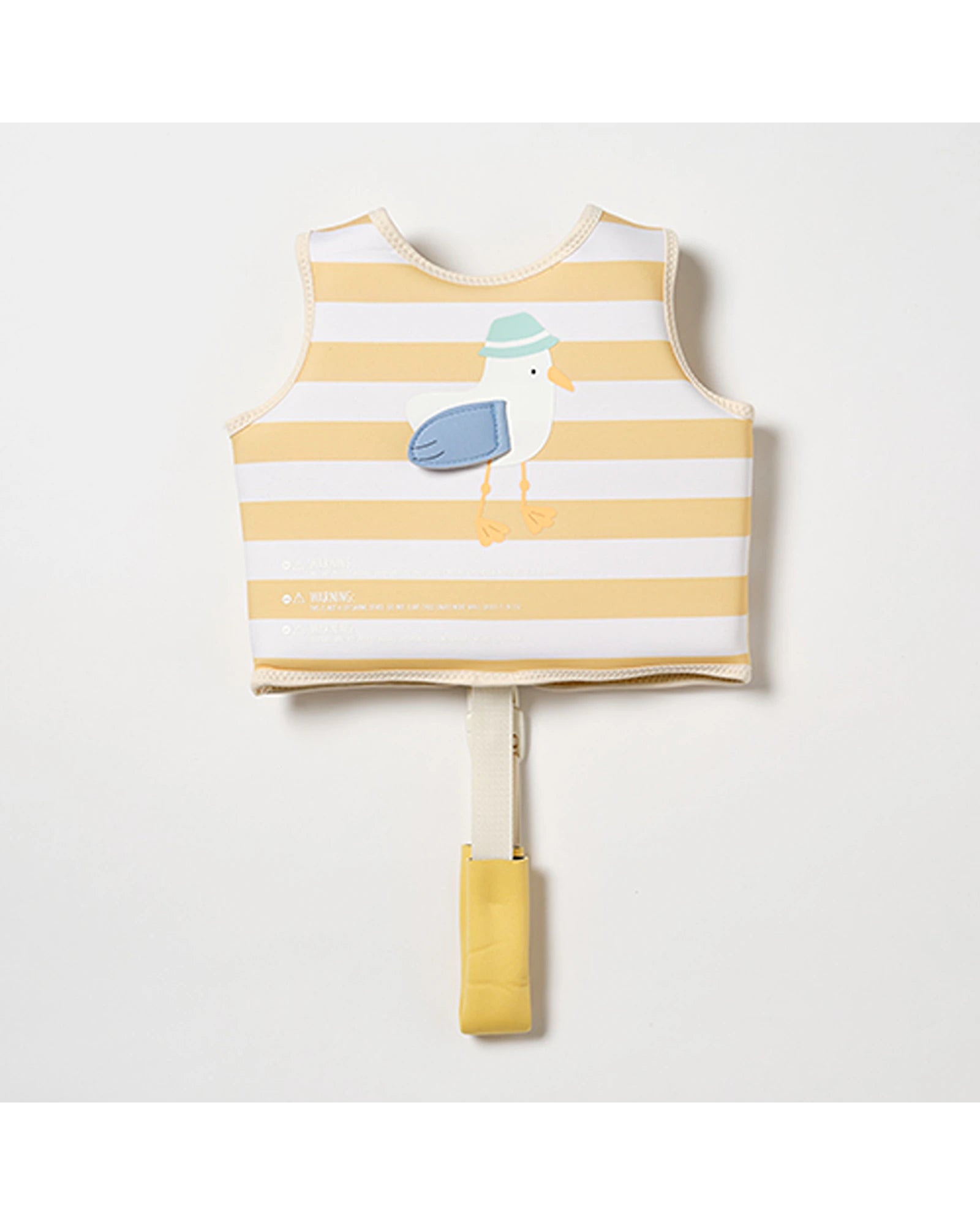Sunnylife Kids Swim Vest 1-2 Sammy the Seagull Mustard Stripe