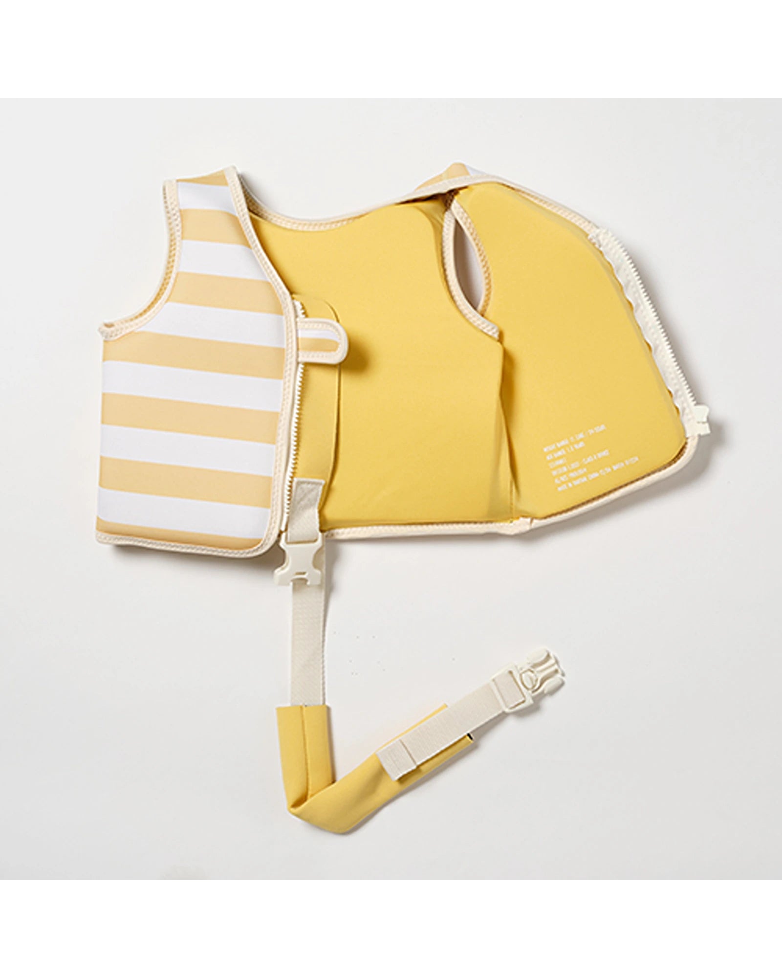 Sunnylife Kids Swim Vest 1-2 Sammy the Seagull Mustard Stripe