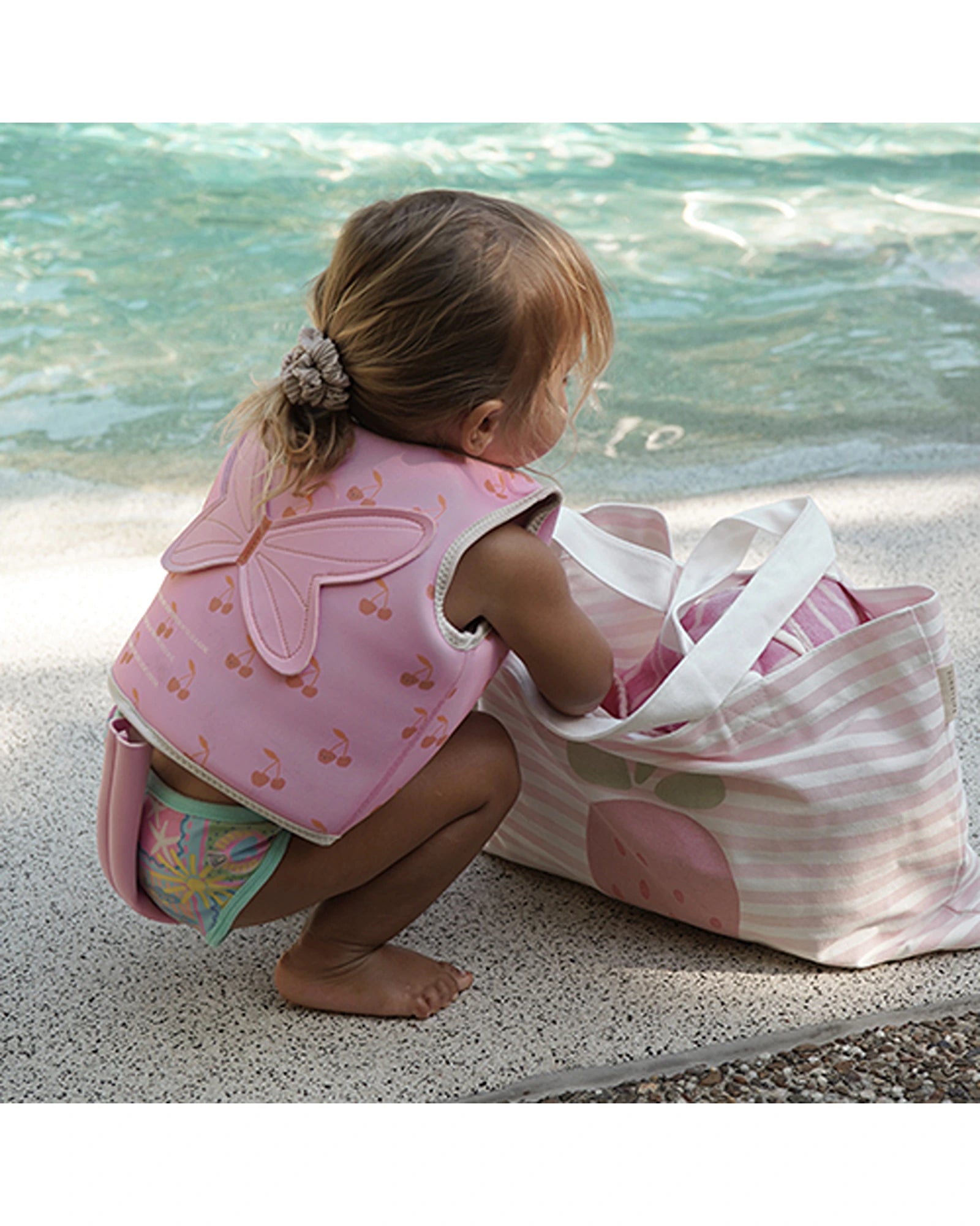 Sunnylife Kids Swim Vest 1-2 Cotton Candy Cherry
