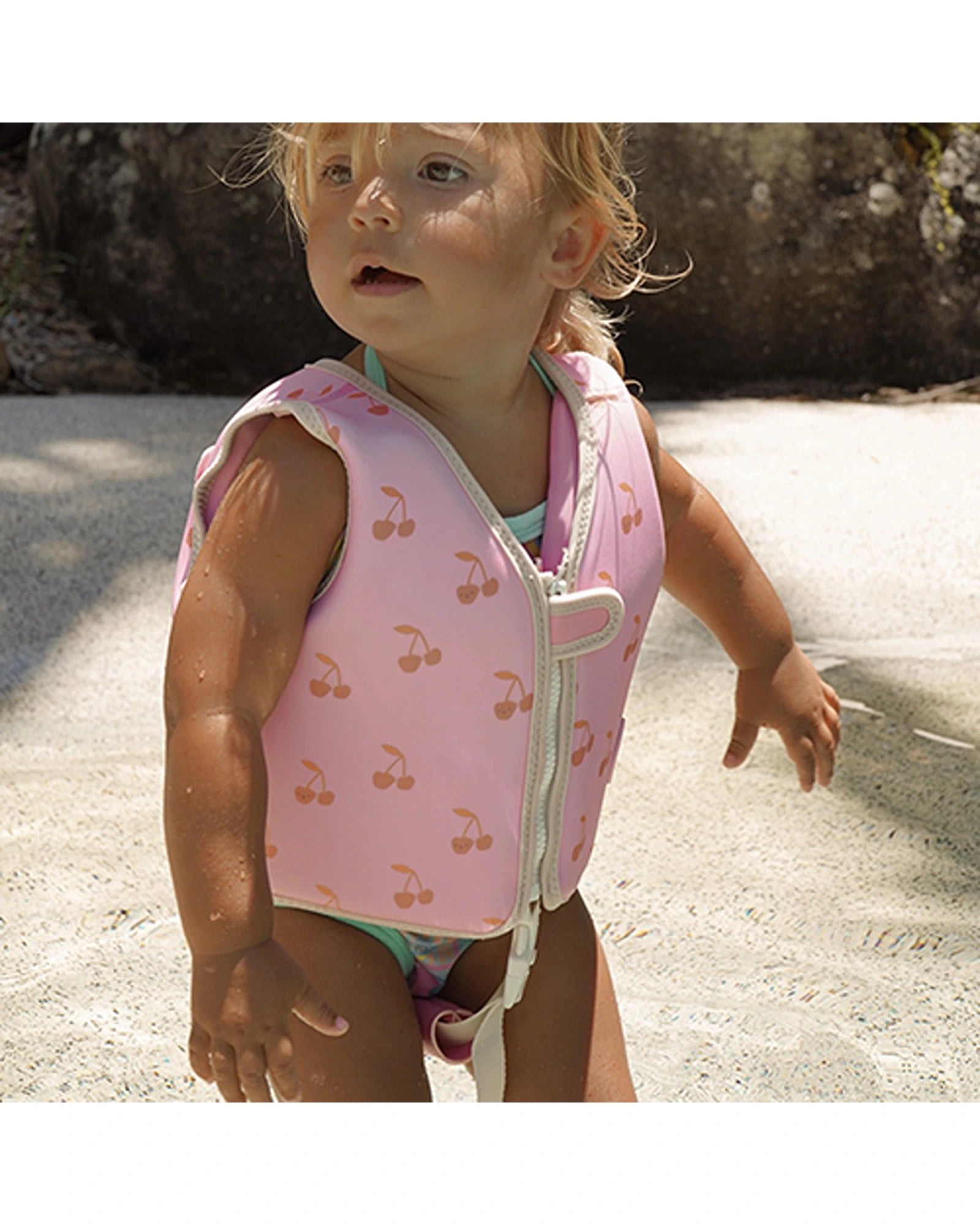 Sunnylife Kids Swim Vest 1-2 Cotton Candy Cherry