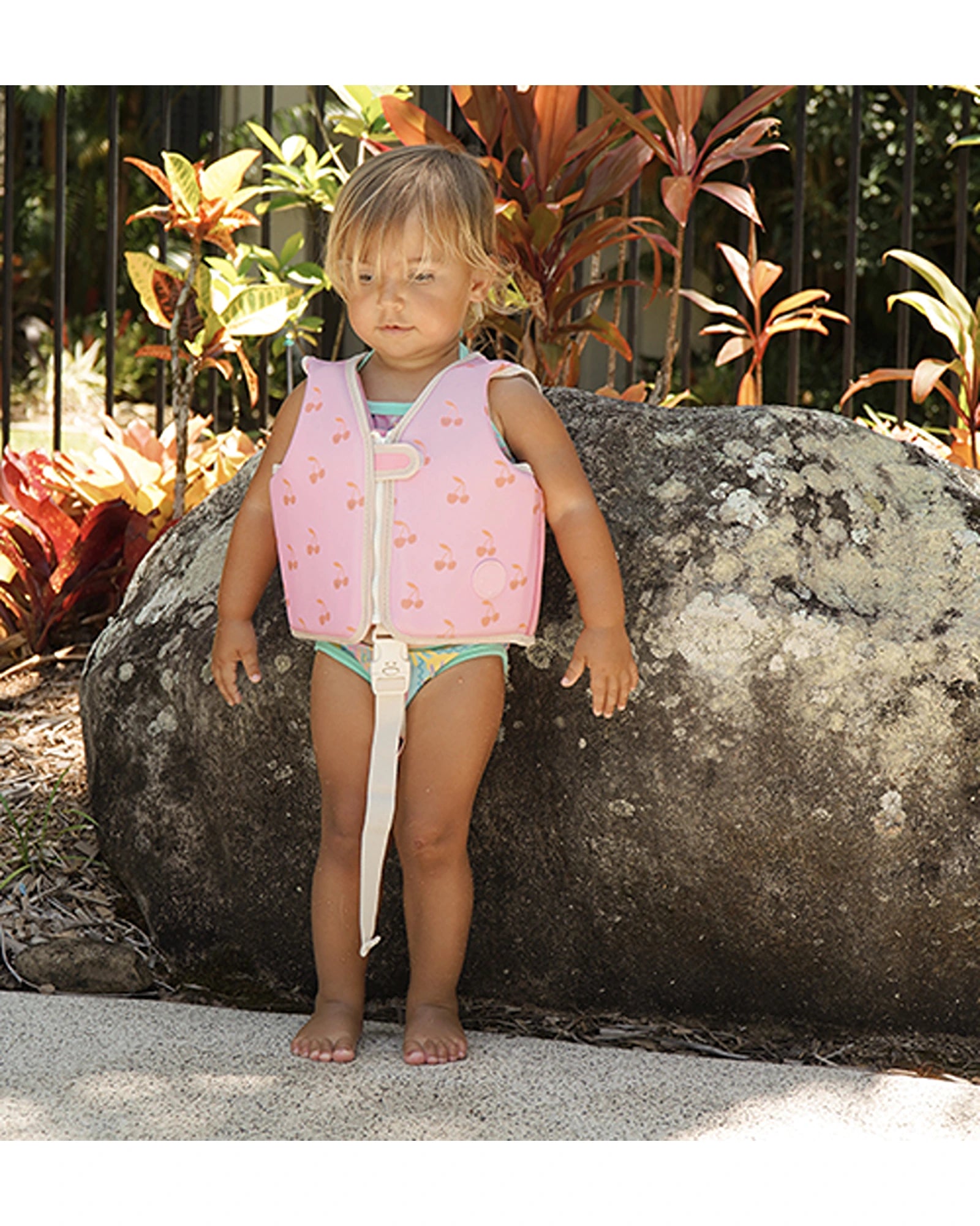 Sunnylife Kids Swim Vest 1-2 Cotton Candy Cherry